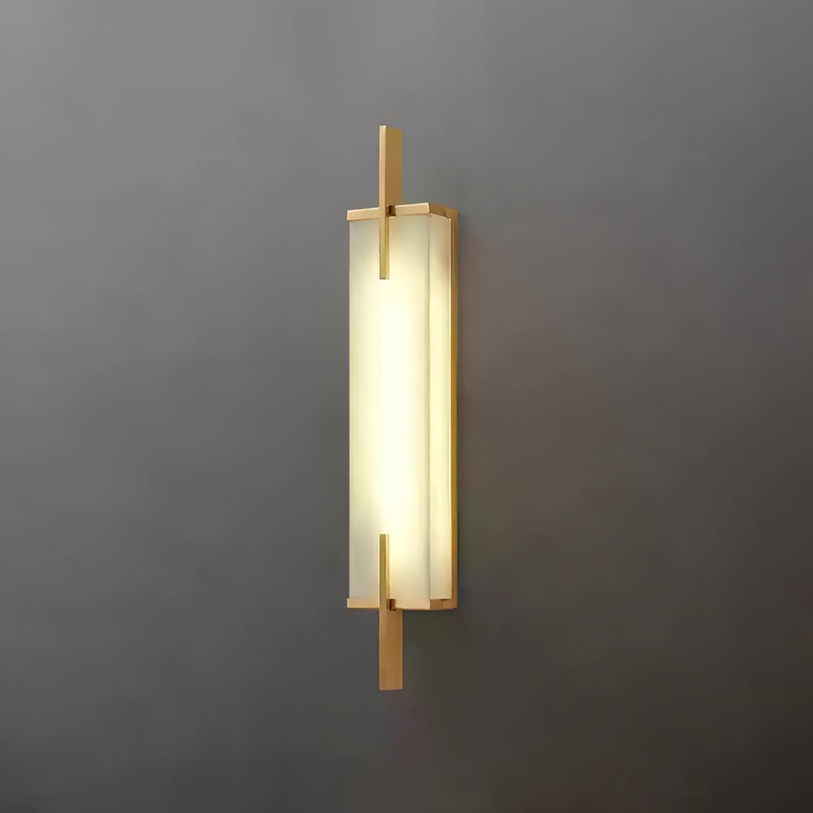Modern Spanish Alabaster Wall Sconce with Integrated LED for Luxury Interior Lighting