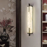 Modern Spanish Alabaster Wall Sconce with Integrated LED for Luxury Interior Lighting