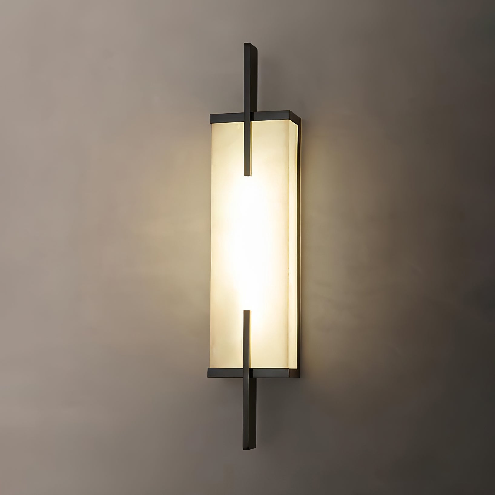 Modern Spanish Alabaster Wall Sconce with Integrated LED for Luxury Interior Lighting