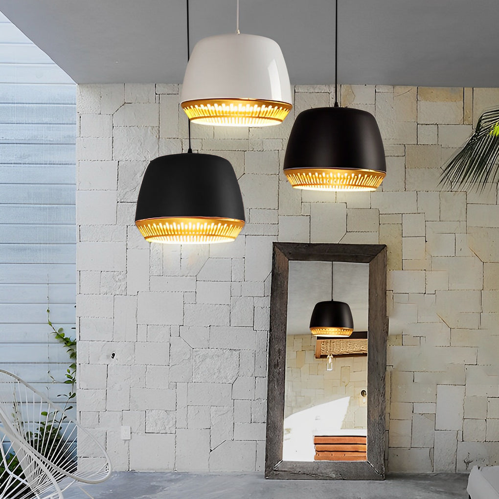 Modern Sphere Metal Pendant Light Minimalist Iron Globe Hanging Lamp for Kitchen Island