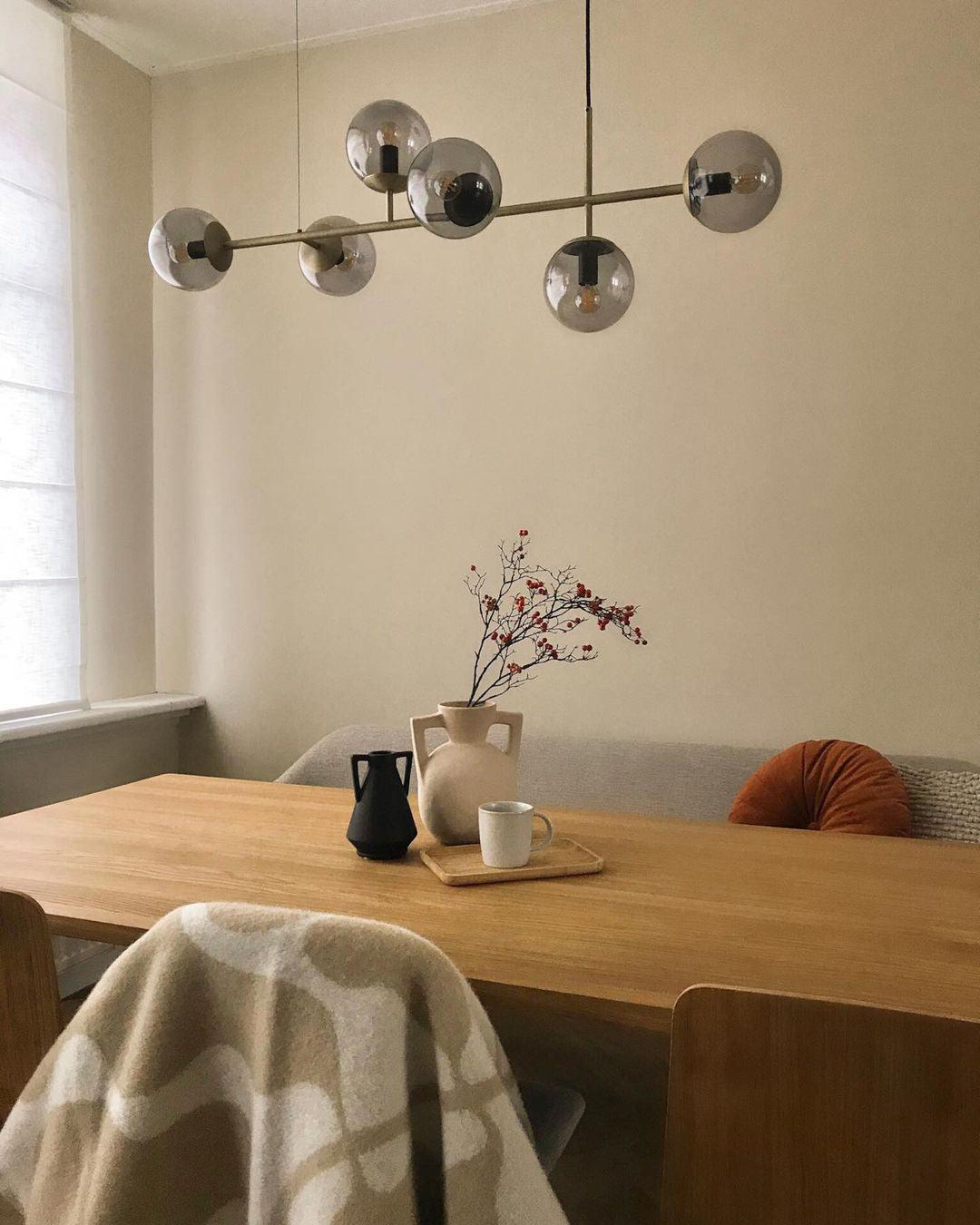 Modern Spherical Glass Bead Crown Chandelier Brass Industrial Pendant Light