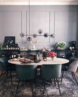 Modern Spherical Glass Bead Crown Chandelier Brass Industrial Pendant Light