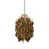 Modern Spiral Acrylic Pendant Light Gold and Silver Electroplated Chandelier for Indoor Use