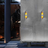Modern Spiral Exterior Up and Down Wall Light for Garden Porch IP65 Waterproof Wall Sconce