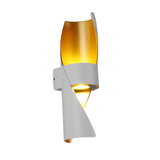 Modern Spiral Exterior Up and Down Wall Light for Garden Porch IP65 Waterproof Wall Sconce