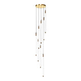 Modern Spiral LED Staircase Chandelier Long Acrylic Pendant Light for Duplex Foyer and Hallways