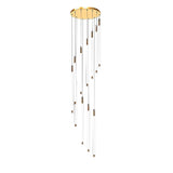Modern Spiral LED Staircase Chandelier Long Acrylic Pendant Light for Duplex Foyer and Hallways