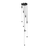 Modern Spiral LED Staircase Chandelier Long Acrylic Pendant Light for Duplex Foyer and Hallways