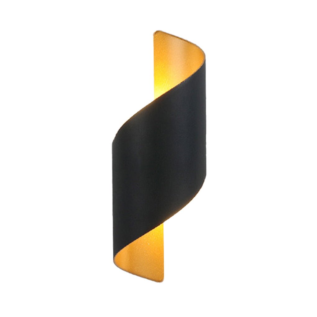 Modern Spiral LED Waterproof Outdoor Wall Light Up and Down Luminous Exterior Sconce for Aisle