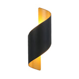 Modern Spiral LED Waterproof Outdoor Wall Light Up and Down Luminous Exterior Sconce for Aisle