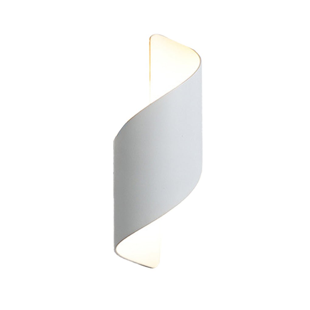 Modern Spiral LED Waterproof Outdoor Wall Light Up and Down Luminous Exterior Sconce for Aisle