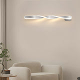 Modern Spiral Strip LED Wall Sconce 29W Minimalist Long Linear Light Fixture for Living Room