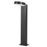 Modern Spoon Shaped 18W LED Outdoor Pathway Light Waterproof Black Exterior Wall Sconce