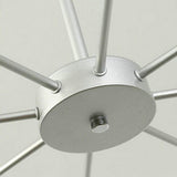 Modern Sputnik 8 Light Glass Globe Chandelier Metal Mid Century Ceiling Fixture
