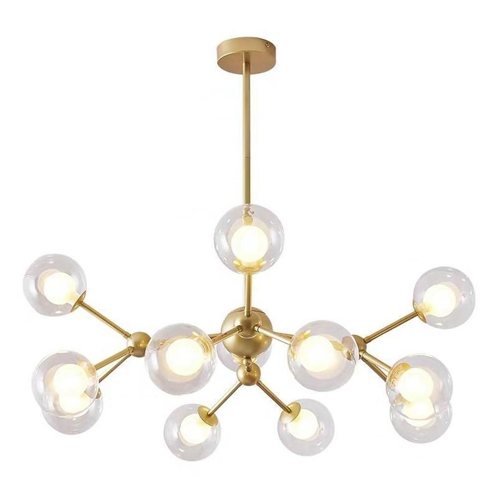 Modern Sputnik Bubble Chandelier 12 Light Glass Pendant Ceiling Fixture