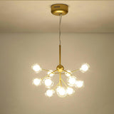 Modern Sputnik Cluster LED Chandelier 9 Light Nordic Style Metal Pendant for Dining Room Kitchen Ceiling