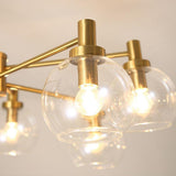 Modern Sputnik LED Chandelier 12 Light Flush Mount Ceiling Lamp for Living Room Dining Room