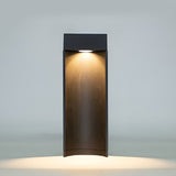 Modern Square Black 5W LED Outdoor Path Light Waterproof Landscape Garden Bollard