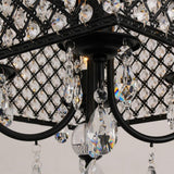 Modern Square Electroplated Metal and Glass LED Chandelier Nordic Style Pendant Ceiling Lighting
