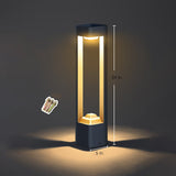 Modern Square Hollow Aluminum Solar Outdoor Garden Pathway Lights Waterproof LED Landscape Lighting