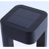 Modern Square Hollow Aluminum Solar Outdoor Garden Pathway Lights Waterproof LED Landscape Lighting