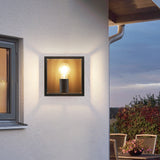 Modern Square Iron Frame Wall Sconce Lighting for Hallway and Bedroom Decor