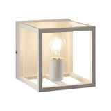 Modern Square Iron Frame Wall Sconce Lighting for Hallway and Bedroom Decor