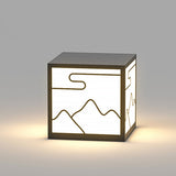 Modern Square Landscape Pillar Light Waterproof LED Outdoor Garden Lawn Lamp