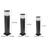 Modern Square LED Landscape Light IP65 Waterproof Black Garden Pathway Lawn Lamp