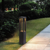 Modern Square LED Landscape Post Light for Villa Garden and Pathway Illumination