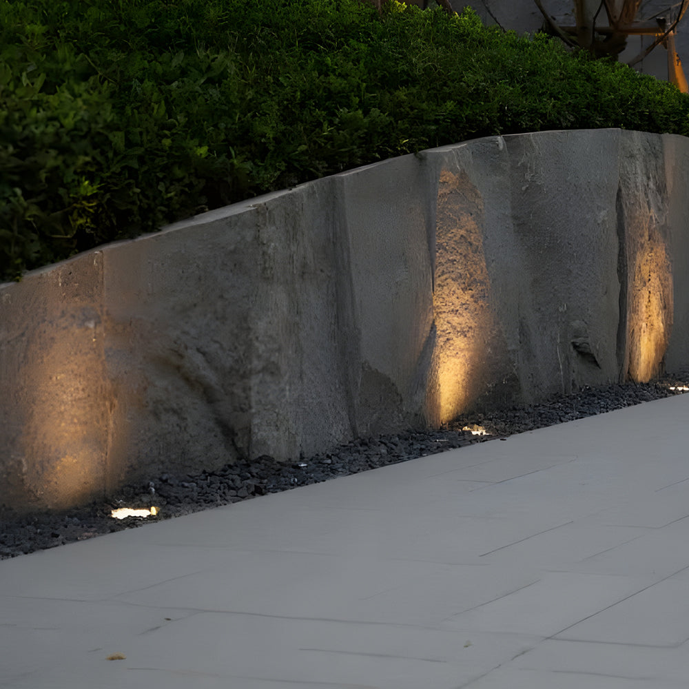 Modern Square LED Outdoor In Ground Well Light with Light Sensor for Steps and Decks