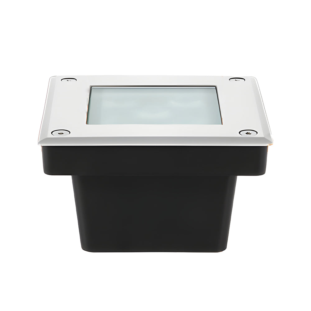 Modern Square LED Outdoor In Ground Well Light with Light Sensor for Steps and Decks