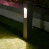Modern Square LED Outdoor Pathway Light 24 Inch 7W Black Waterproof Garden Lawn Landscape Lamp