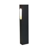 Modern Square LED Outdoor Pathway Light 24 Inch 7W Black Waterproof Garden Lawn Landscape Lamp