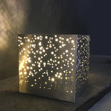 Modern Square LED Outdoor Post Light Stainless Steel Pillar Lantern for Garden and Deck