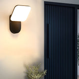 Modern Square LED Outdoor Wall Sconce 12W Waterproof Exterior Porch Lighting
