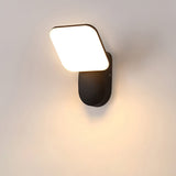 Modern Square LED Outdoor Wall Sconce 12W Waterproof Exterior Porch Lighting
