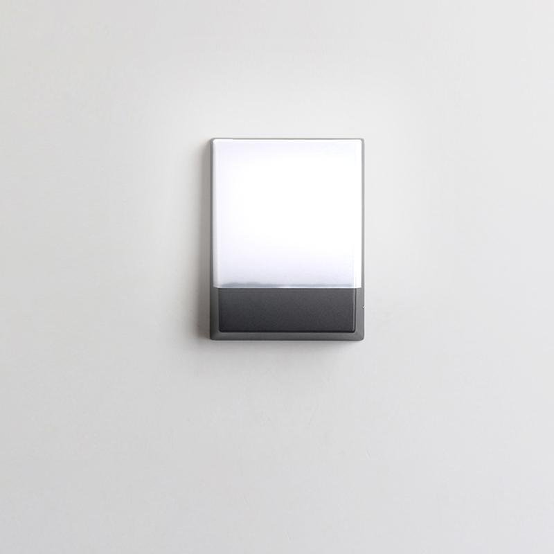 Modern Square LED Outdoor Wall Sconce Waterproof Exterior Porch Light for Garden Entrance