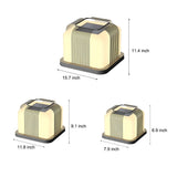 Modern Square LED Solar Fence Post Cap Light Waterproof Outdoor Pillar Lantern for Deck Garden and Path