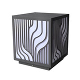 Modern Square LED Waterproof Outdoor Pillar Light for Garden Fence and Deck Post