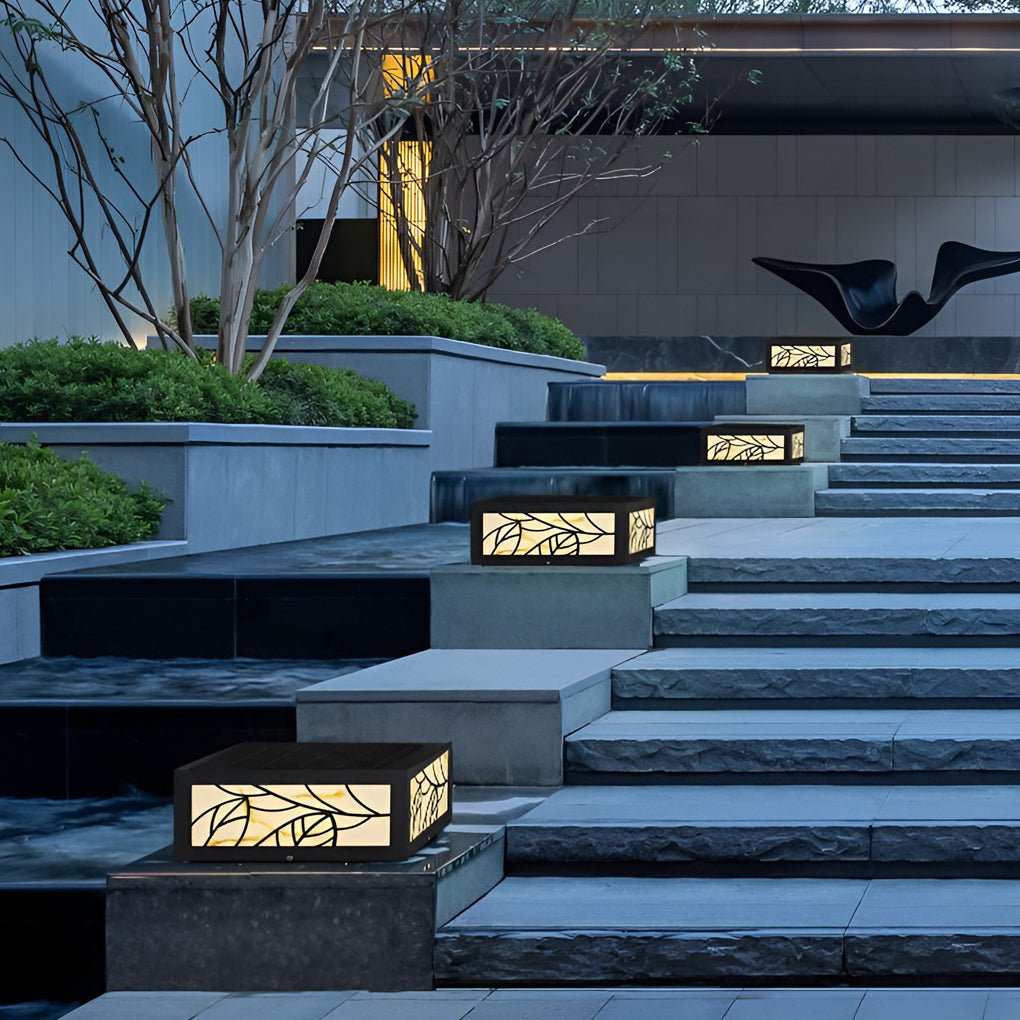 Modern Square Outdoor Waterproof LED Pillar Light for Deck Fence and Garden Posts