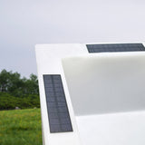Modern Square Solar LED Flower Pot Light Waterproof Outdoor Garden Decorative Planter