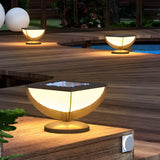 Modern Square Solar Pillar Light Outdoor Waterproof Post Lamp for Garden Fence and Column Lighting