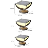 Modern Square Solar Pillar Light Outdoor Waterproof Post Lamp for Garden Fence and Column Lighting