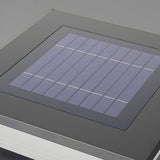 Modern Square Solar Pillar Light Outdoor Waterproof Post Lamp for Garden Fence and Column Lighting