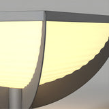 Modern Square Solar Pillar Light Outdoor Waterproof Post Lamp for Garden Fence and Column Lighting