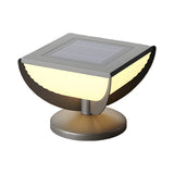 Modern Square Solar Pillar Light Outdoor Waterproof Post Lamp for Garden Fence and Column Lighting