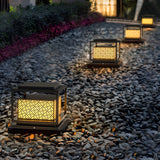 Modern Square Waterproof Outdoor Fence Post Light Stainless Steel Pillar Lantern for Garden and Yard