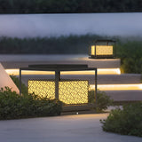 Modern Square Waterproof Outdoor Fence Post Light Stainless Steel Pillar Lantern for Garden and Yard