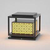 Modern Square Waterproof Outdoor Fence Post Light Stainless Steel Pillar Lantern for Garden and Yard